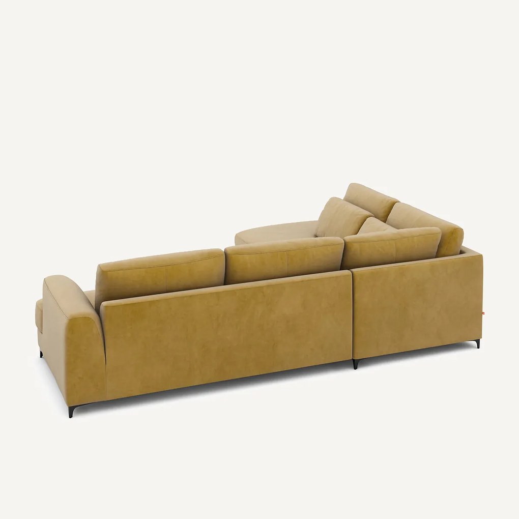 Omvormbare hoekbank links, fluweel, Marsile