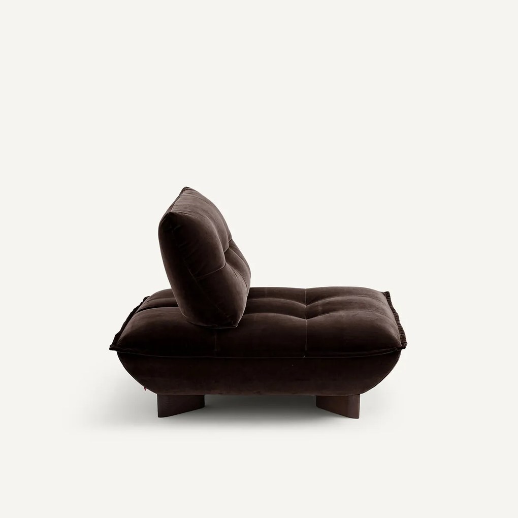 Modulaire fauteuil in fluweel, KAORI
