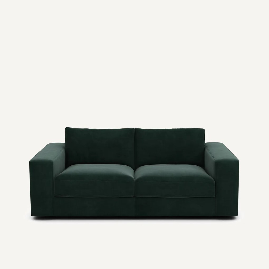 Compacte bank 3-zit in fluweel, Skander