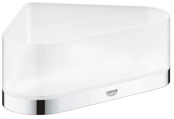 GROHE Selection Douchetray - 17x17x20x8.5cm - hoekmodel - wandmontage - chroom/mat glas 41038000