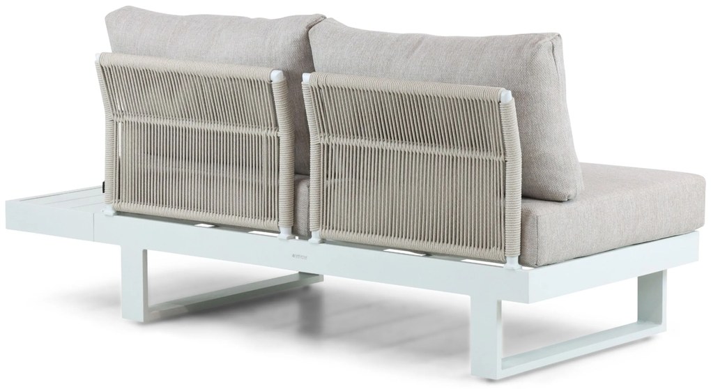 Hoek loungeset 6 personen Aluminium Wit  Lifestyle Garden Furniture Lorenzo