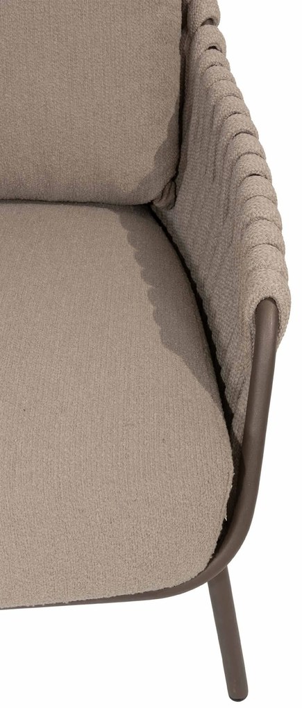 4 Seasons Outdoor Montera loungestoel XL terre SALE Loungestoel   bruin weerbestendig