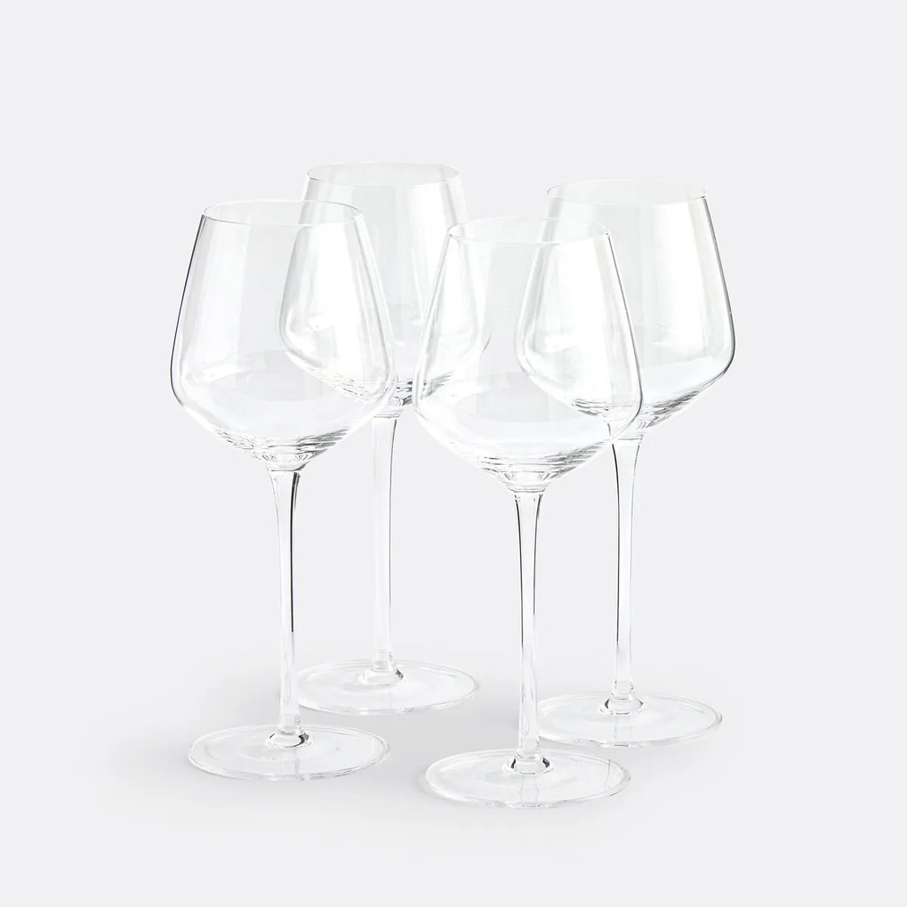Set van 4 witte wijnglazen, Zonza