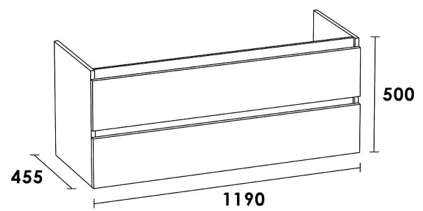 Sanituba Nature badmeubel 120cm old castle  met wastafel Empoli mat wit enkele wasbak 1 kraangat