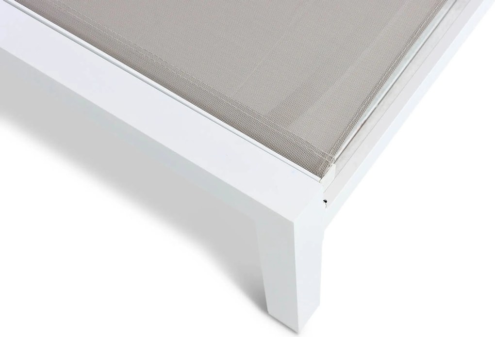 Lifestyle Garden Furniture Licata Ligbed Verstelbaar Aluminium/Textileen /Aluminium/textileen Wit