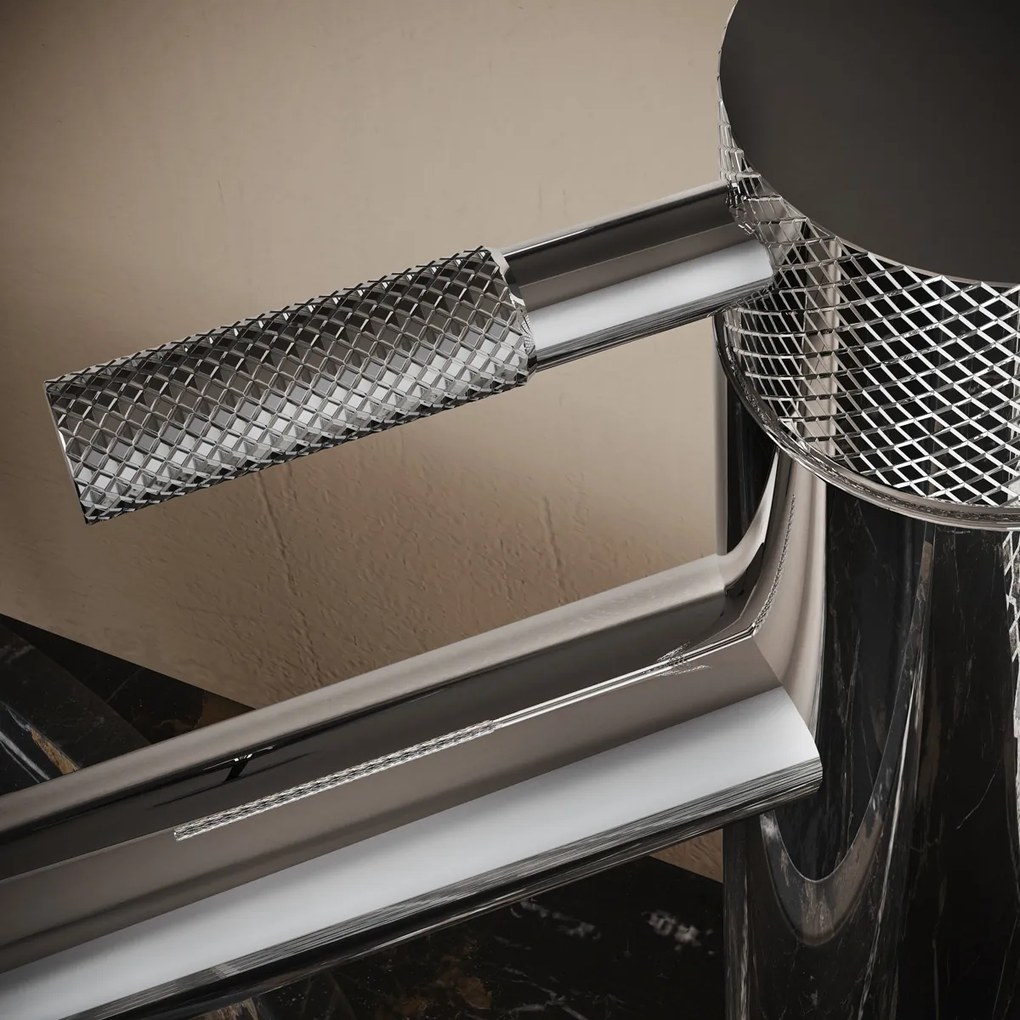 Saniclear Talpa Curved verhoogde wastafelkraan chroom