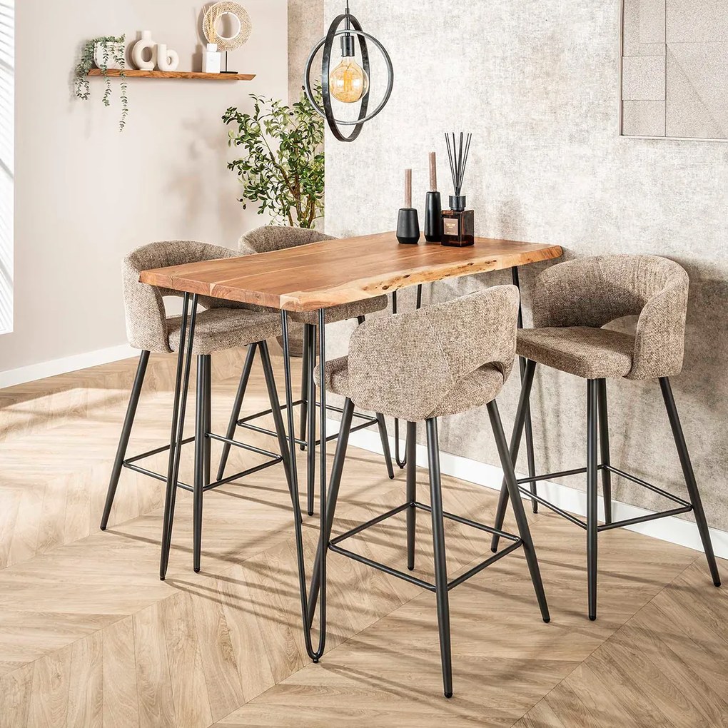 Boomstam Bartafel Acaciahout - 130 X 70cm.
