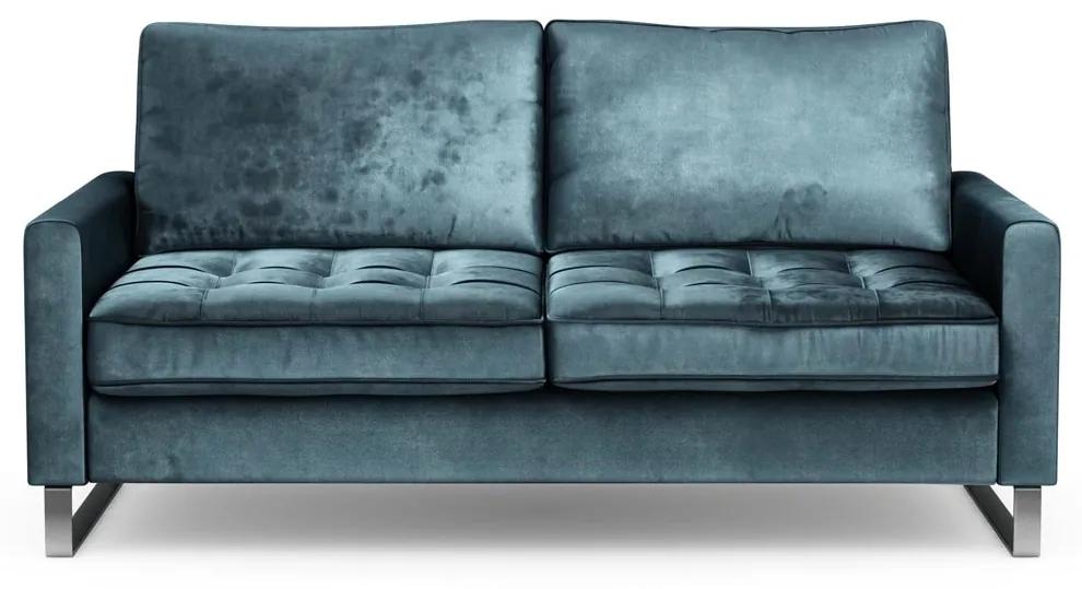 Rivièra Maison - West Houston Sofa 2,5 Seater, velvet, petrol - Kleur: bruin