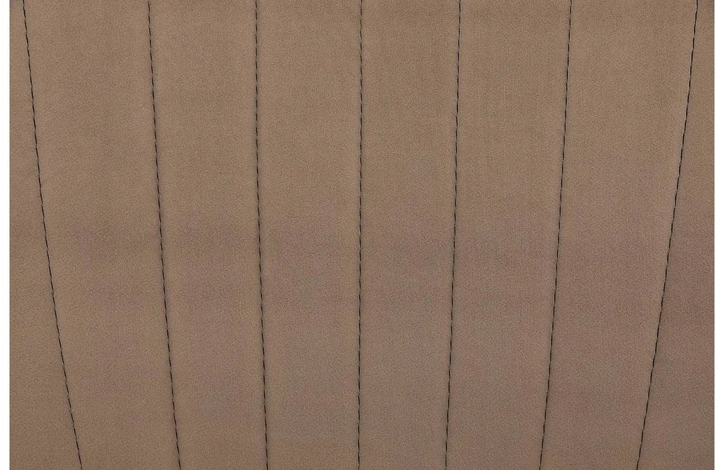 Goossens Eetkamerstoel Rob bruin velvet stof met armleuning, urban industrieel