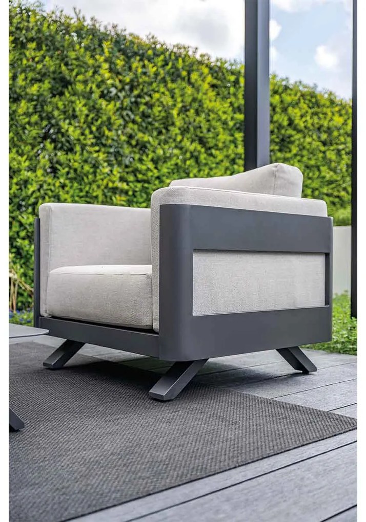 Garden Impressions Medellin loungeset 5-delig - donker grijs