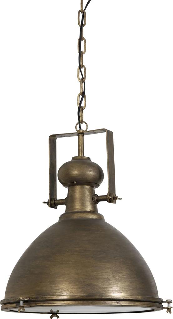 Hanglamp NIXON - brons + glas