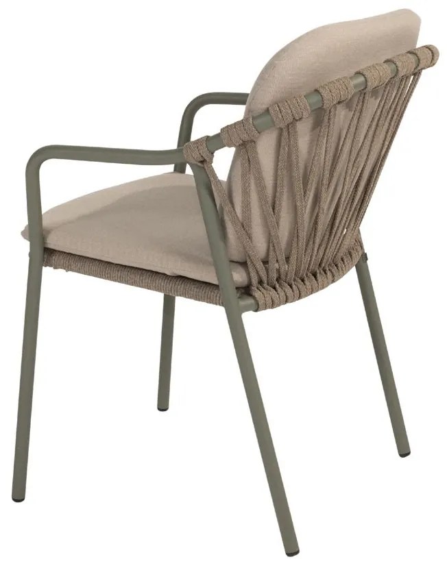 Taste by 4 Seasons Manitoba stapelbare tuinstoel olijfgroen SALE  Tuinstoel    taupe weerbestendig