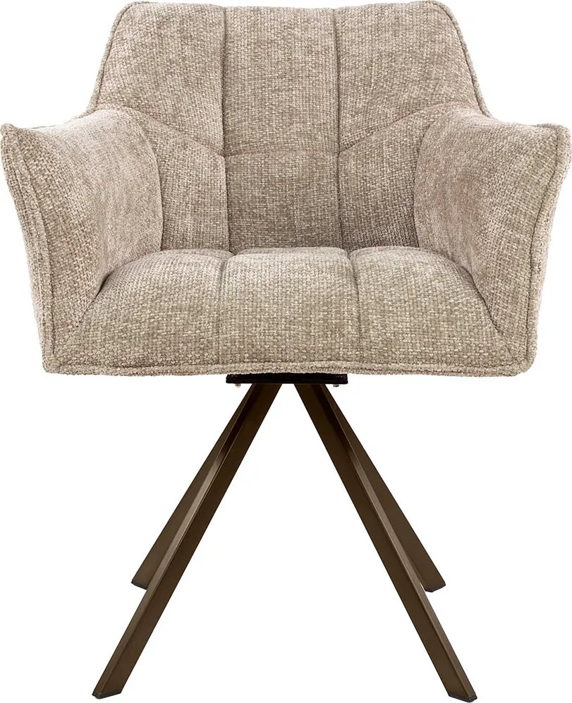 Draaibare Eetkamerstoel Zandkleur