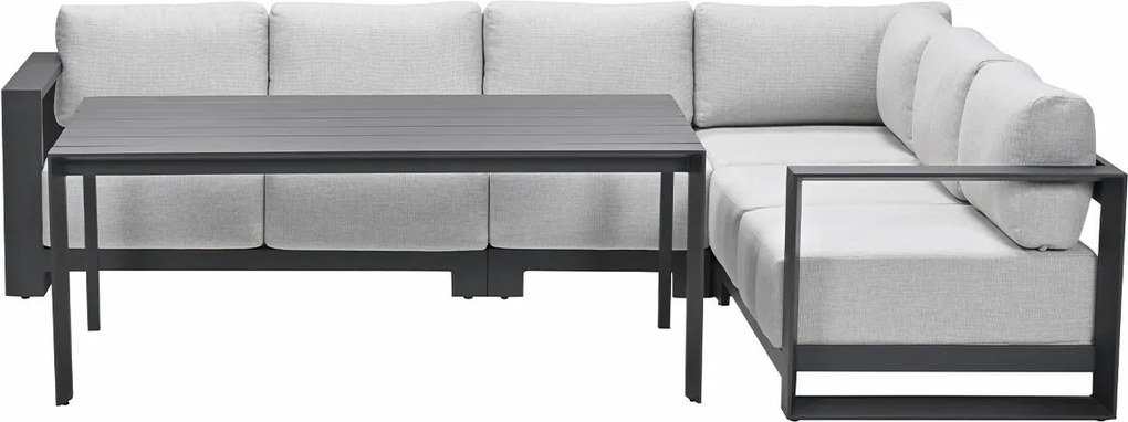 Garden Impressions Malakka lounge dining set 5-delig - valley sand