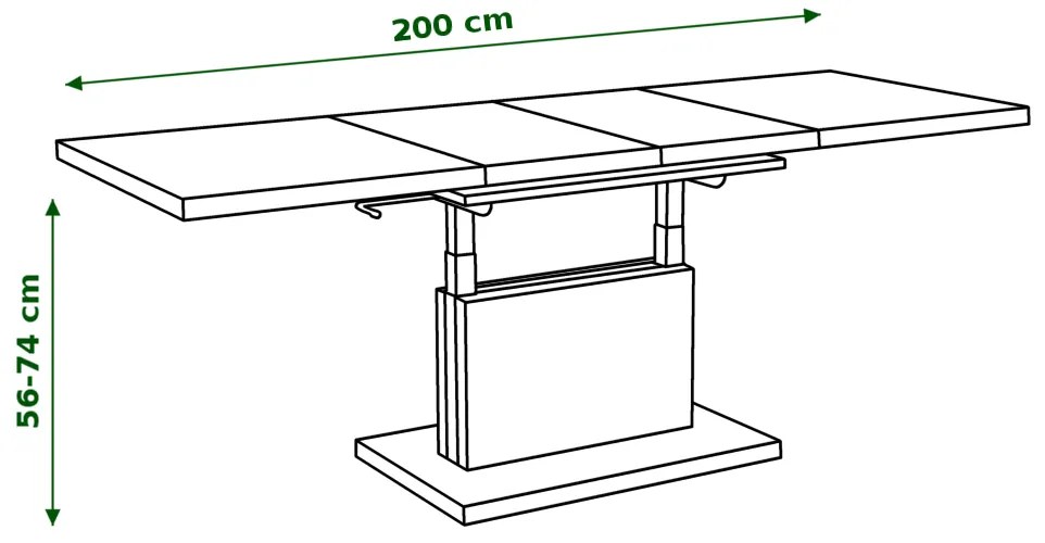 ASTON bruine eik, salontafel