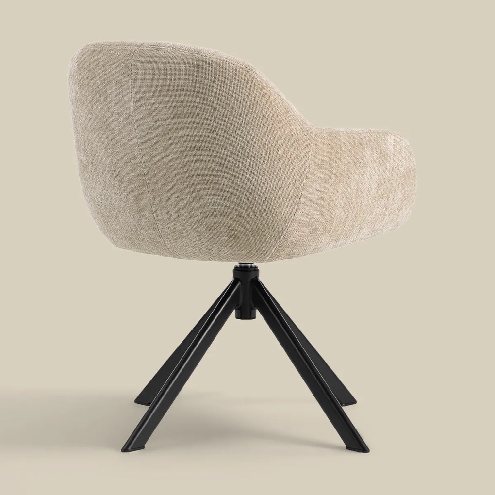 Draaibare Eetkamerstoel Beige