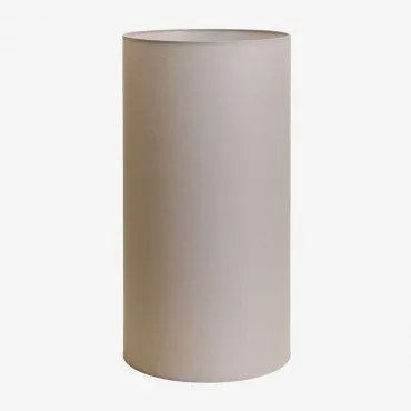 Arlina Stoffen Lampenkap Licht Taupe Grijs & Ø30 Cm - ↑60 Cm - Sklum