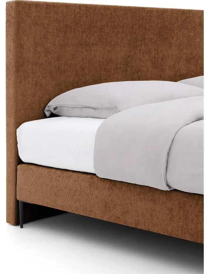Goossens Boxspring Ease One Incl. Matras, Vlak 140 x 200 cm (=2x 70 x 200 cm) met hoofdbord + 2x matras shapes 1