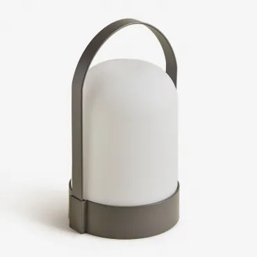 Draadloze Led-buiten Tafellamp Agnese Gris Granito - Sklum