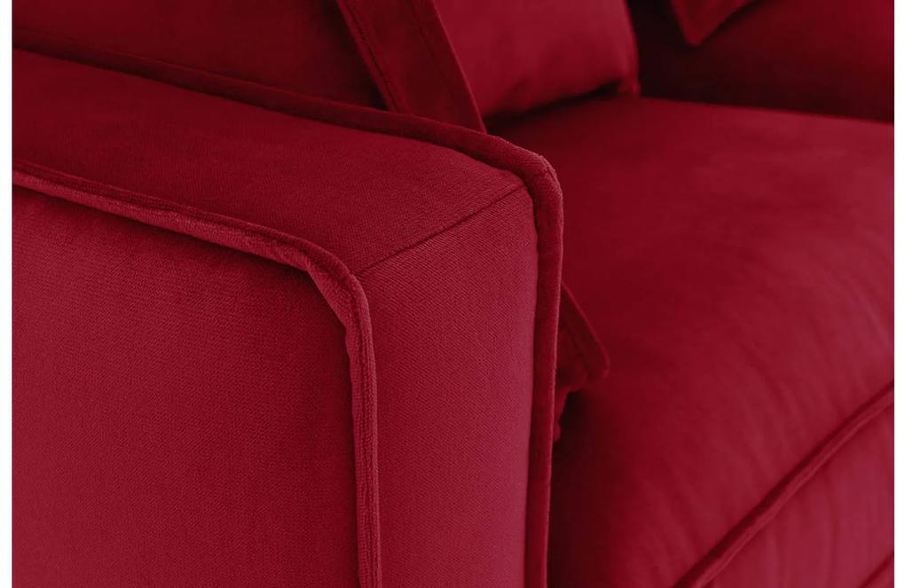 Goossens Bank Suite rood, stof, 2,5-zits, elegant chic