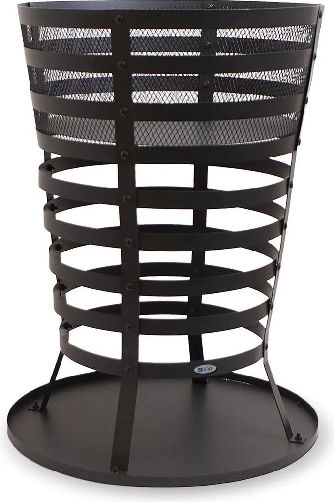 HEAT vuurkorf Mandal met gaas en asvangbak – H64 cm – zwart