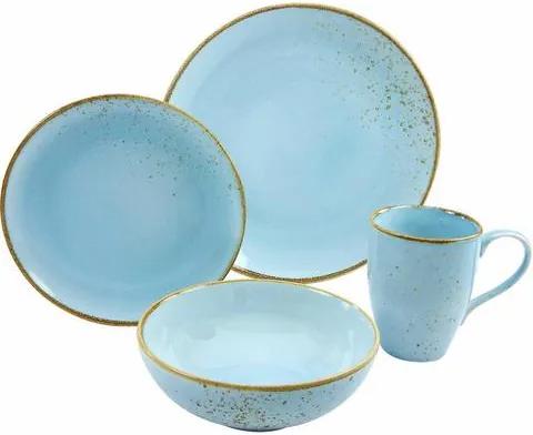CreaTable 1-persoons servies 'NATURE COLLECTION AQUA' (4-delig)