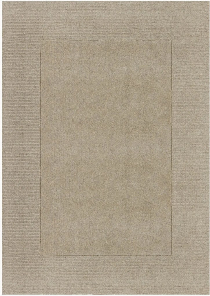 Handgeweven laagpolig wollen vloerkleed Textured