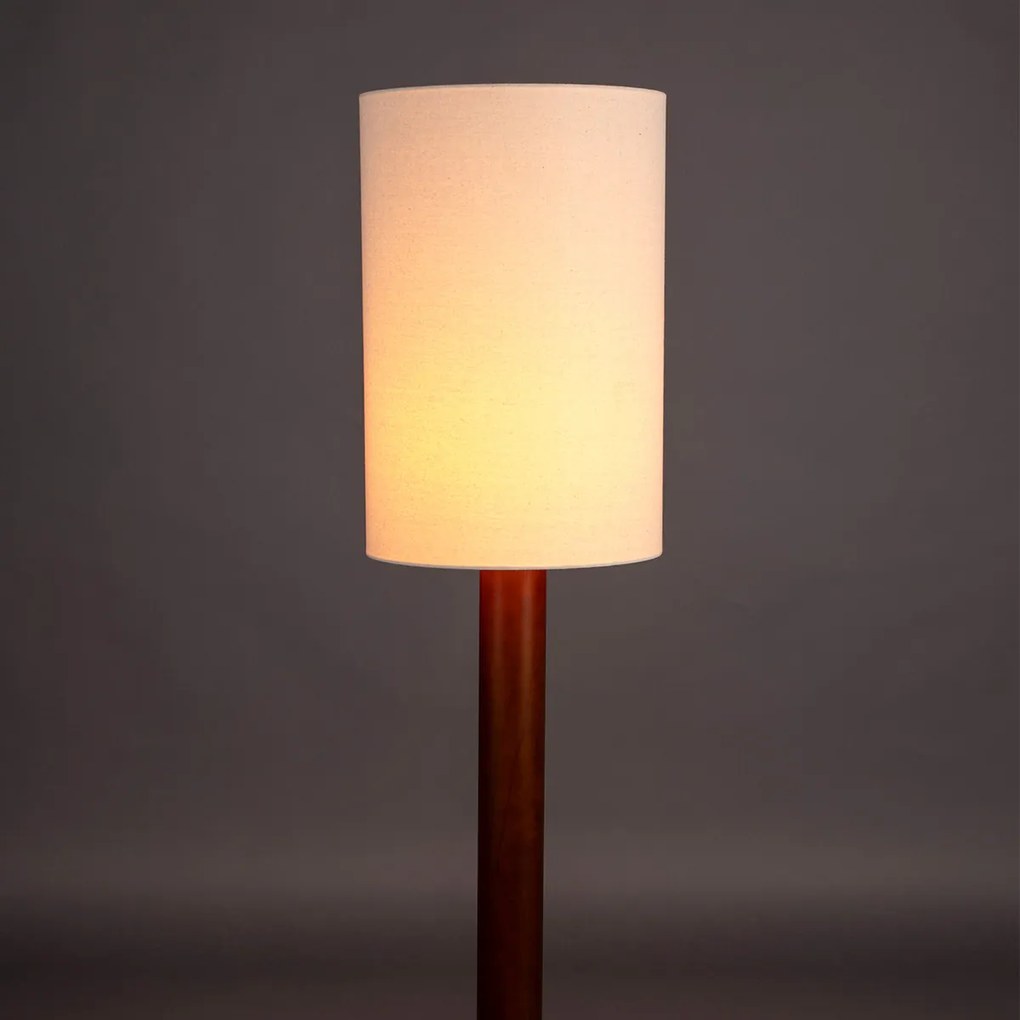 Dutchbone Jones Retro Design Vloerlamp Walnoot
