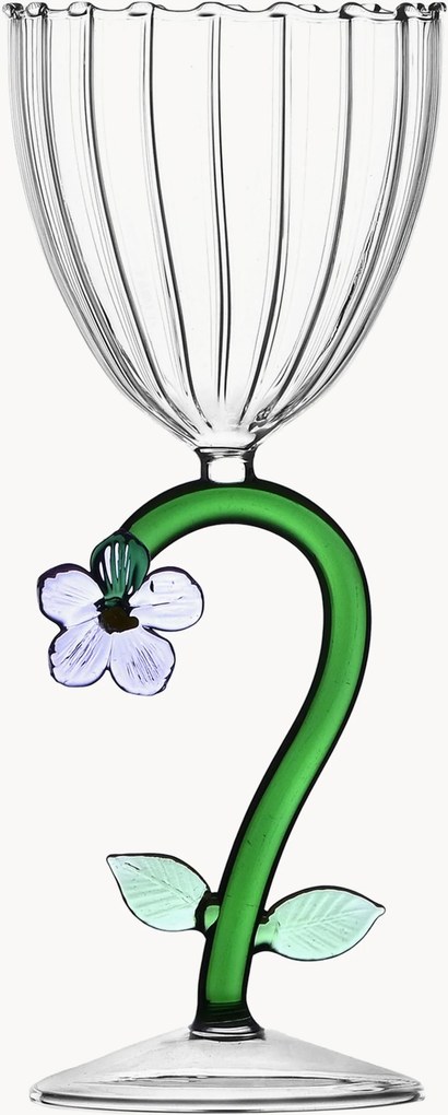 Handgemaakt witte wijnglas Botanica van borosilicaatglas