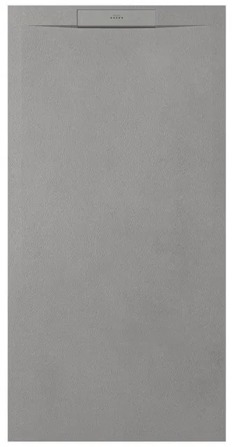 Zenon Essenza West Douchebak - 100x70cm - antislip - antibacterieel - mineraalmarmer - rechthoek - Ego pearl (grijs) 400000000000039776