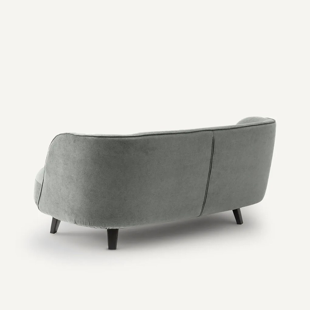 XS 3-zitsbank in stonewashed fluweel, Rosebury, design E. Gallina