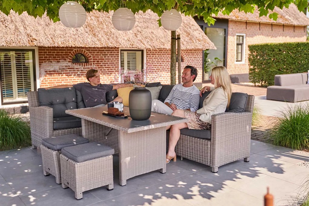 Loungeset Wicker Grijs 6 personen Domani Furniture Seaton