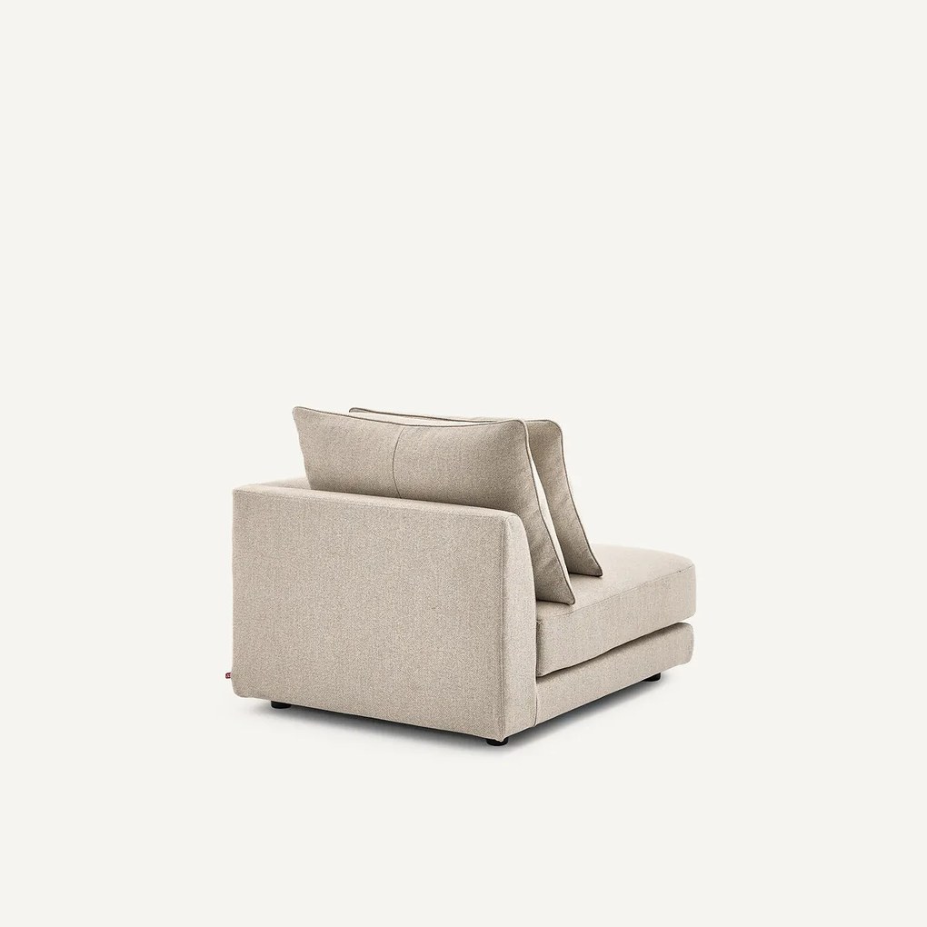 Halve bank rechts, modulair, in tweed, TIBERIO