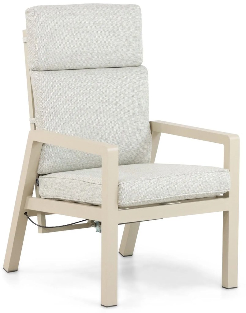 Verstelbare Tuinstoel Aluminium Taupe-naturel-bruin Lifestyle Garden Furniture Albelli