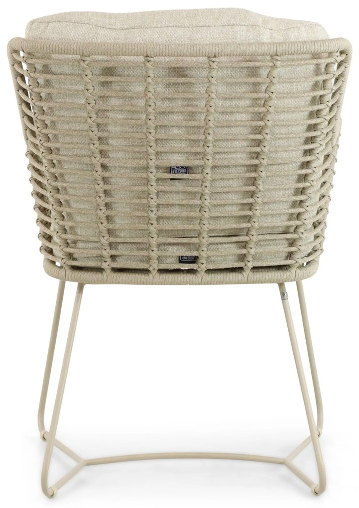 Tuinset 8 personen Aluminium/rope Taupe 4 Seasons Outdoor Fabrice/Leafline