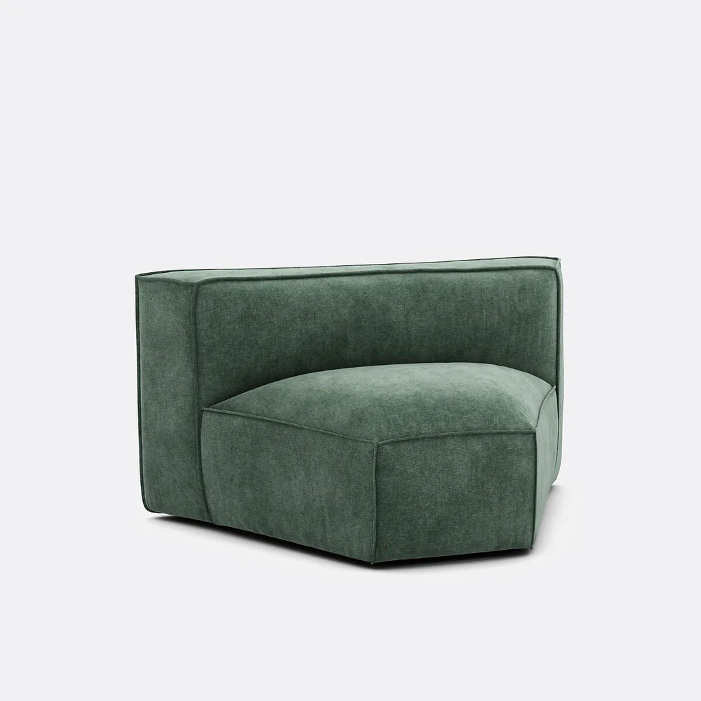 Modulaire open hoek, structuurfluweel Seven