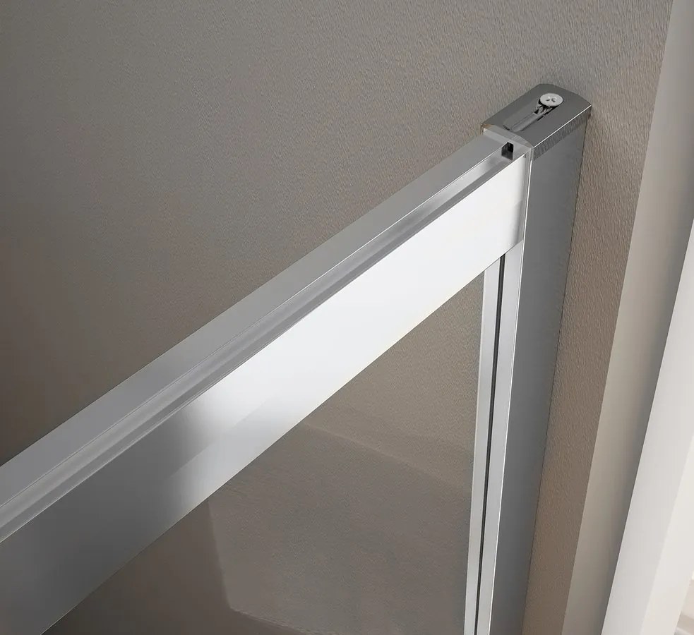 Bruckner Borg kwartronde douchecabine 90x90x195cm chroom