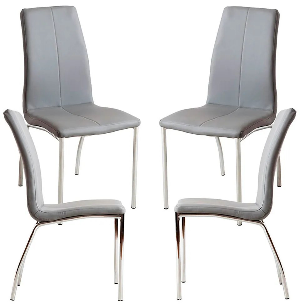 Pak 4 Humi Kunstlederen Stoelen