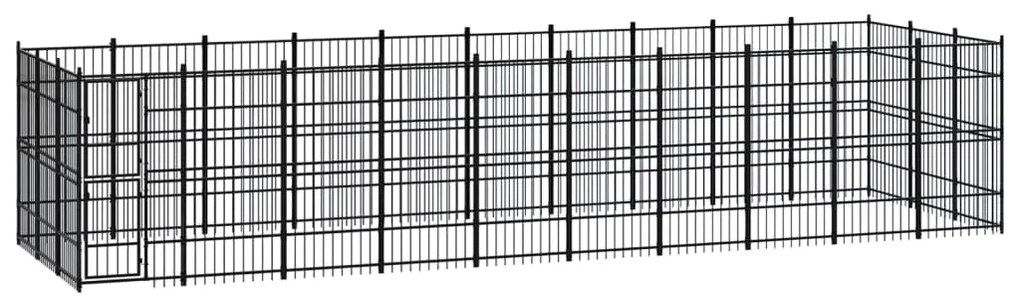 vidaXL Hondenkennel 27,65 m² staal