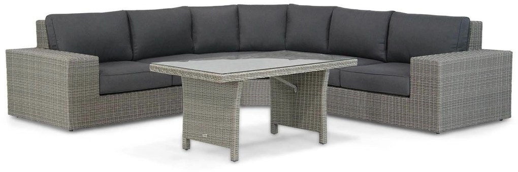 Dining Loungeset 5 personen Wicker Grijs Garden Collections New Castle