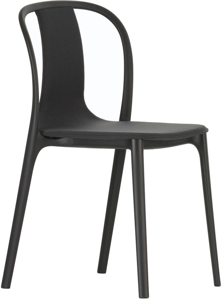 Vitra Belleville Chair gestoffeerde stoel zwart