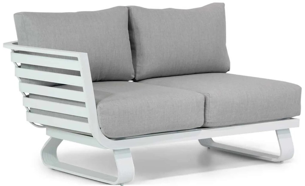 Hoek loungeset 3 personen Aluminium Wit  Santika Furniture Santika Sovita