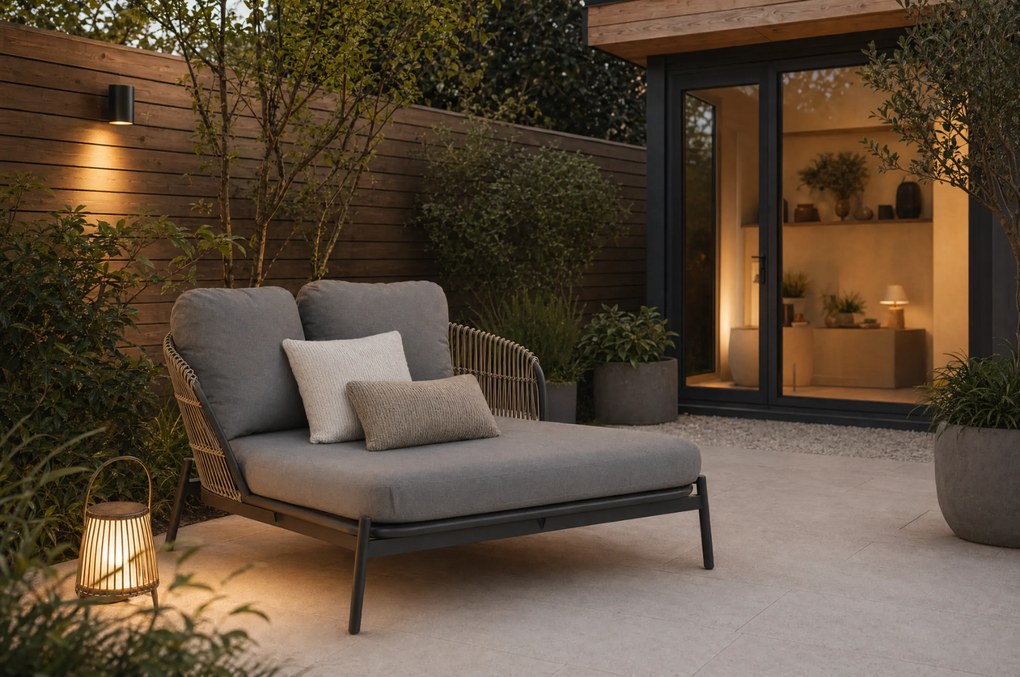 Coco Nathan Daybed Aluminium/Rope Taupe