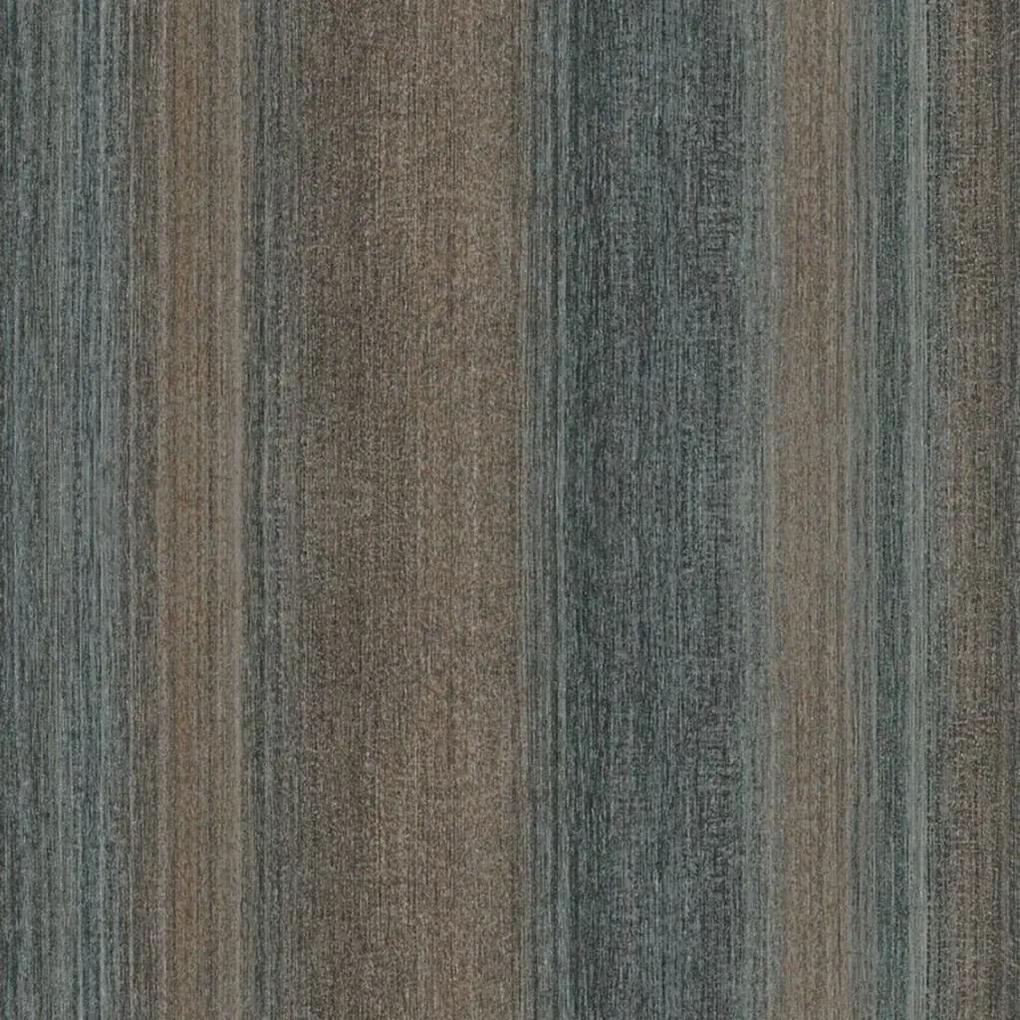 Noordwand Vintage Deluxe Behang Stripes bruin en blauw