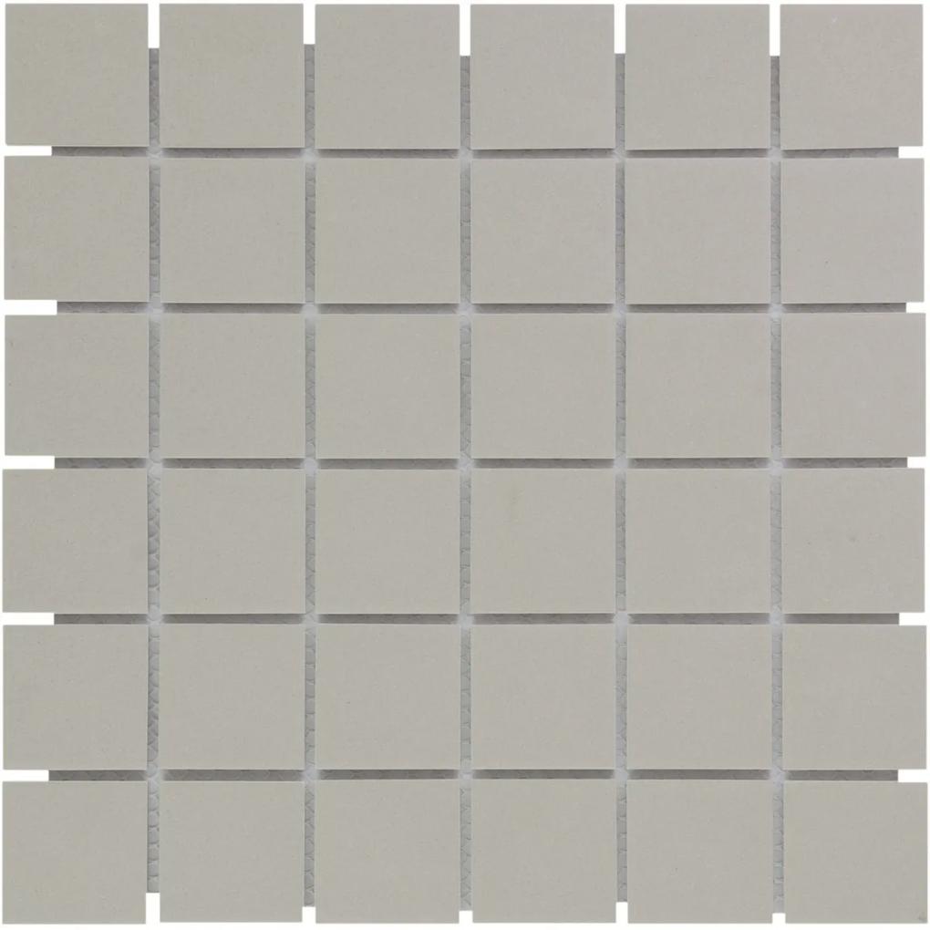 The Mosaic Factory London vierkante mozaïek tegels 31x31 grijs