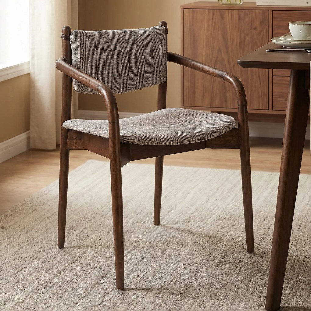 Dutchbone Torrance Retro Stoel Met Armleuningen