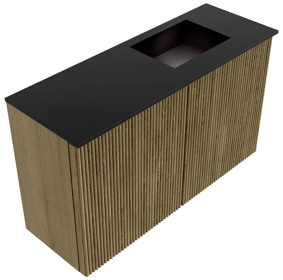 Mondiaz Joya 70cm toiletmeubel dusk met wastafel faye rechts zonder kraangat urban