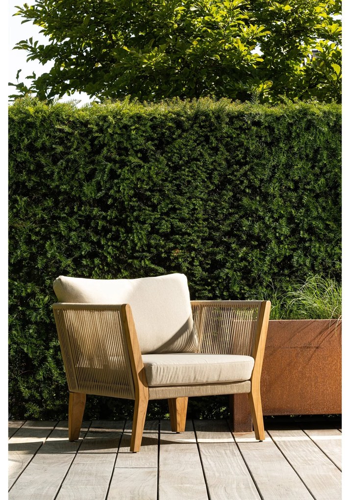 Exotan San Remo - Loungestoel - Teak - Zand - Exotan
