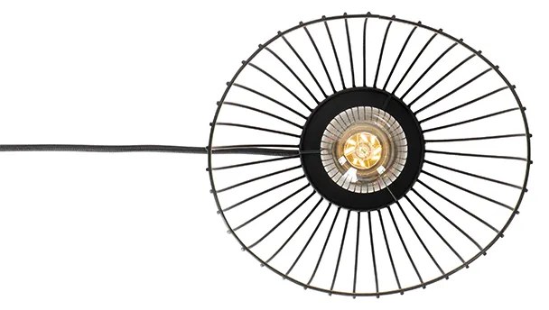 Moderne tafellamp zwart 20 cm - Pua