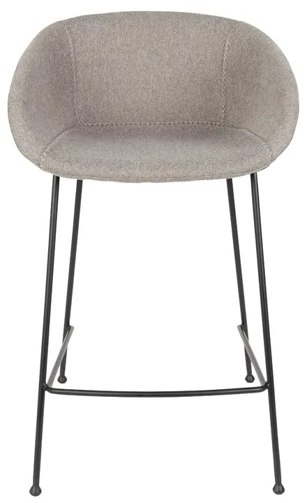 Zuiver Feston Design Barkruk Grijze Stof